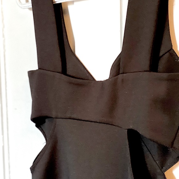 Black Cut-out Cocktail Dress - Picture 3 of 3
